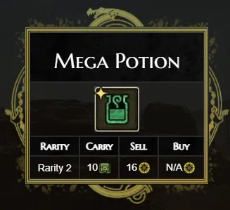 Monster Hunter Wilds Items: Mega Potion