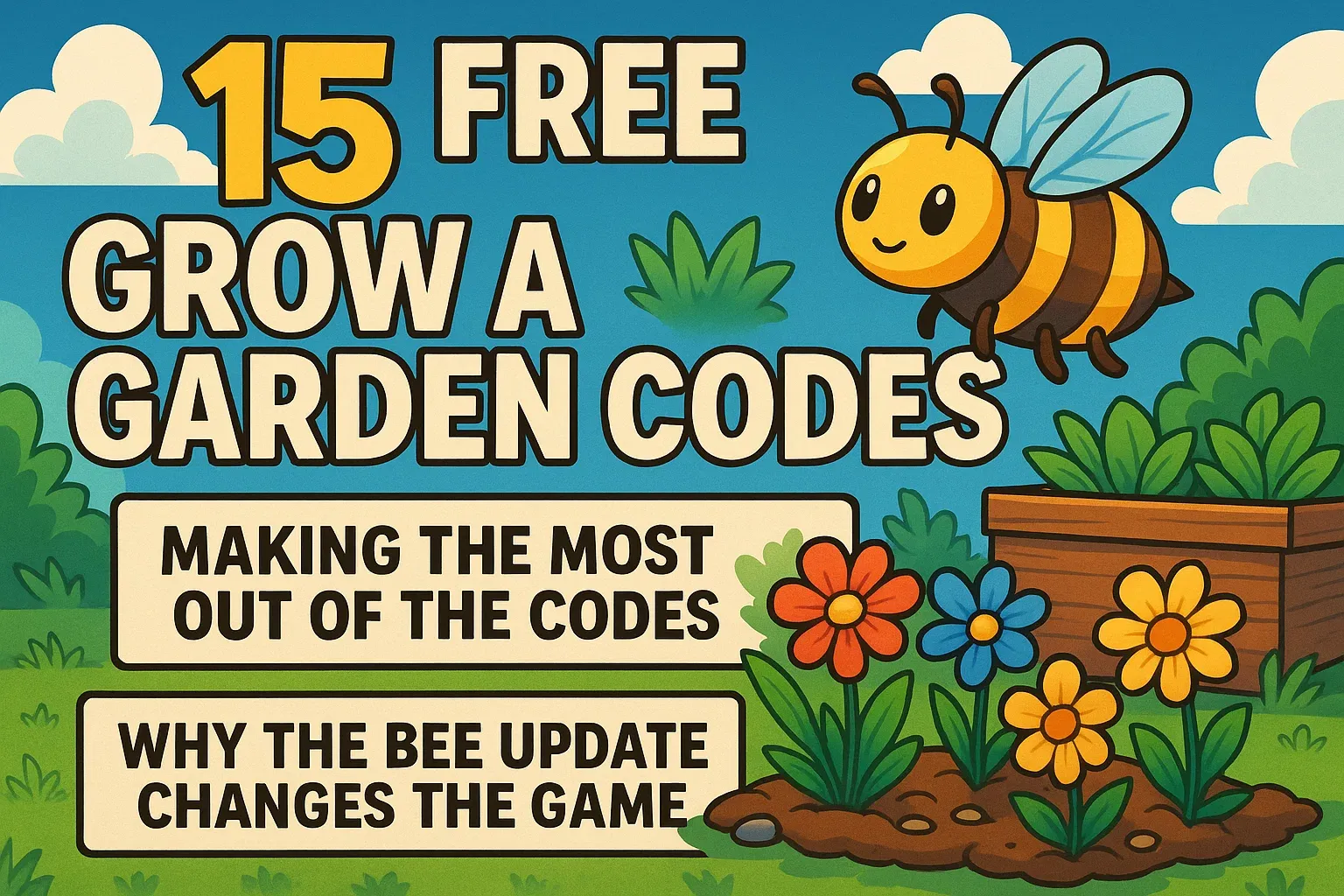 15 Free Grow A Garden Codes to Boost Progress in the Bee Update
