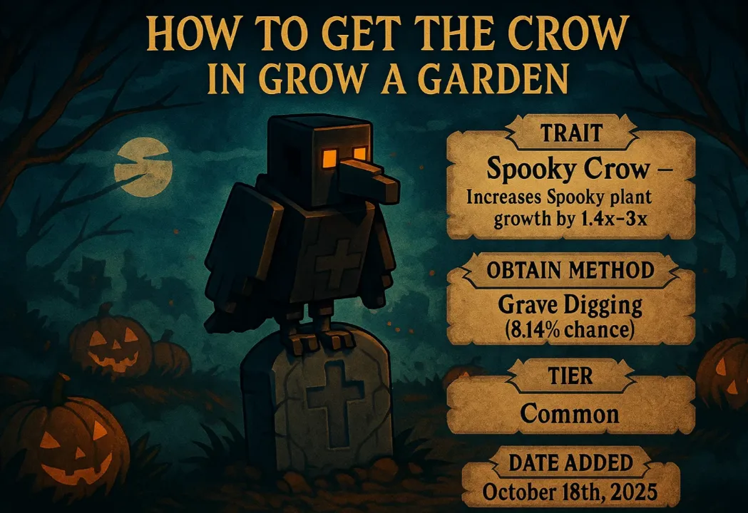 How to Get the Crow in Grow a Garden