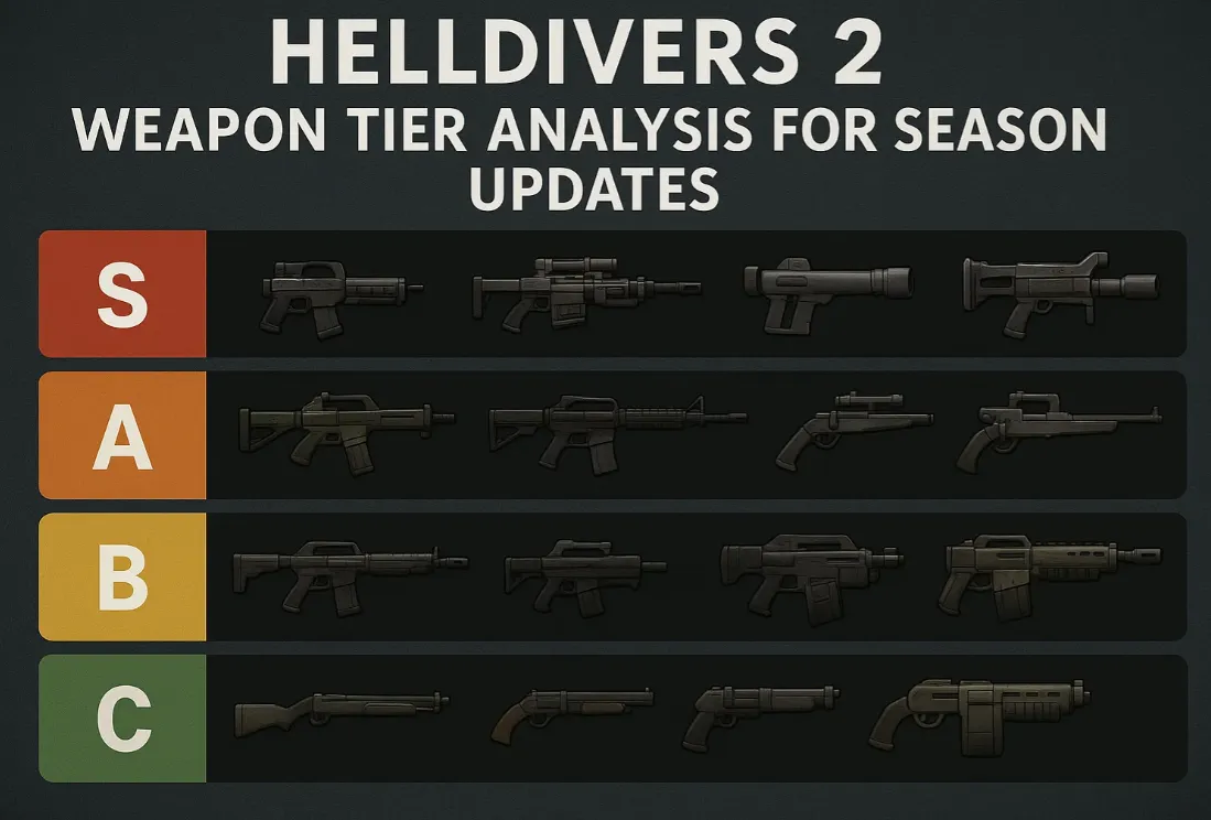 Helldivers 2 Weapon Tier Analysis for Season Updates