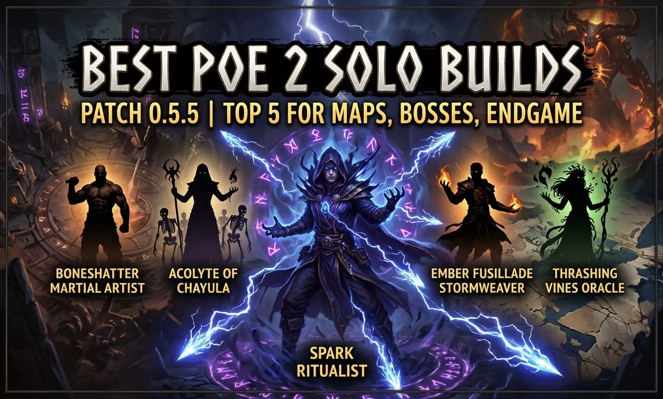 Best PoE 2 Solo Builds in Patch 0.5.5: Top 5 Ranked
